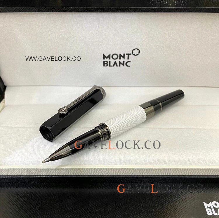 2021 New Copy Mont blanc William Shakespeare Rollerball White and Black